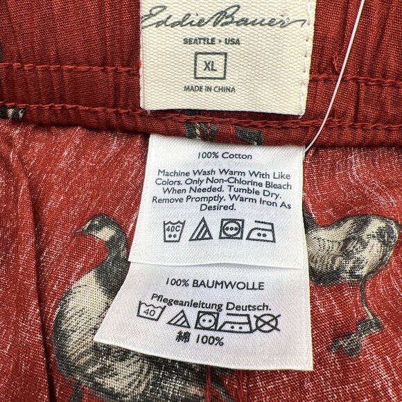 Vintage Eddie Bauer Boxer Shorts Ducks Geese Red Mens XL NWT - Picture 4 of 5